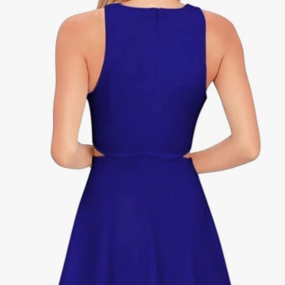 Sleeveless Racerback Flared Swing A-Line Dress - Picture 3 of 4